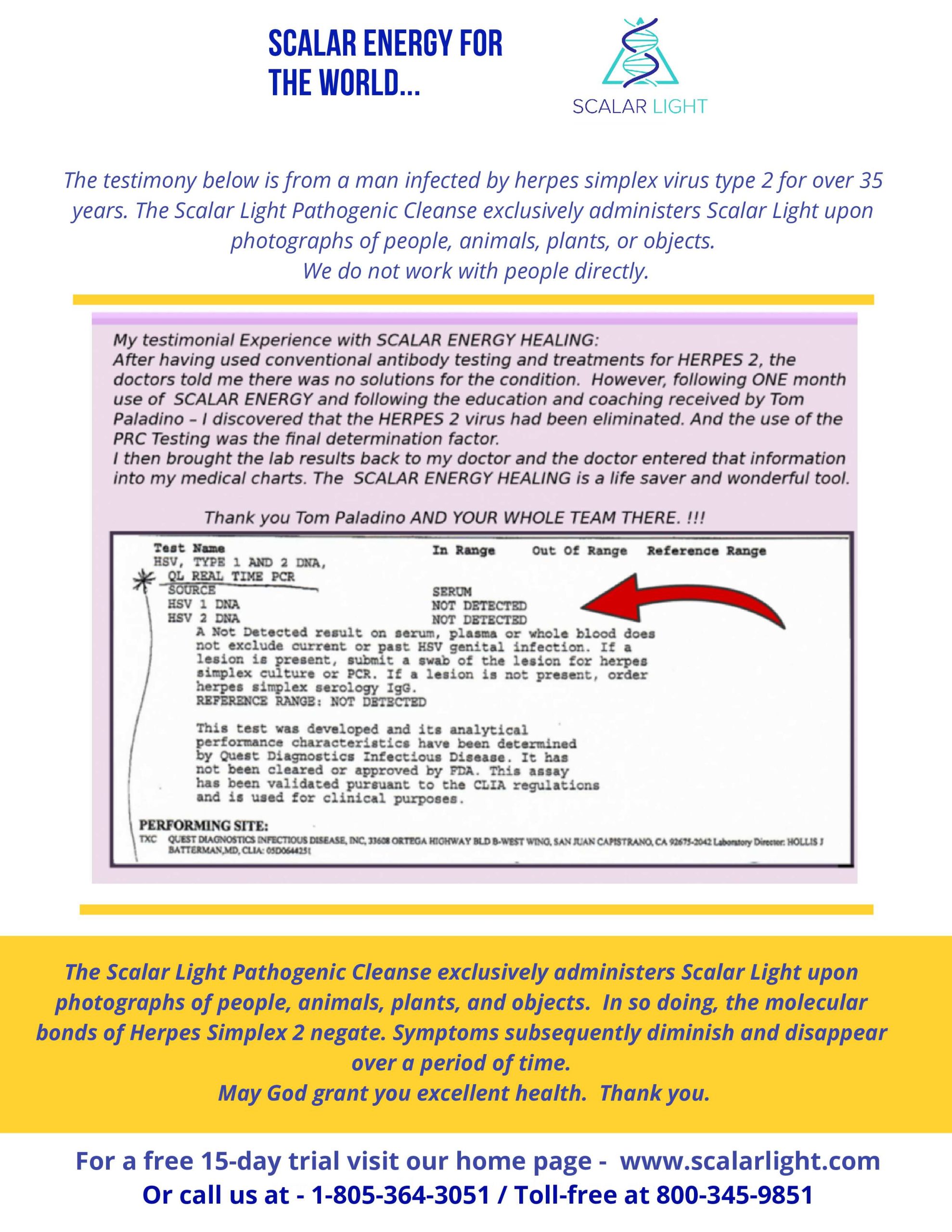 Herpes PCR Test Result